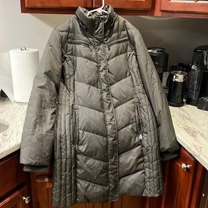 Dark green (looks black) Michael Kors womens puffer jacket